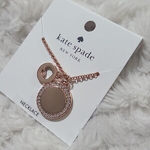 Kate Spade Rose Gold Spade Neclace
